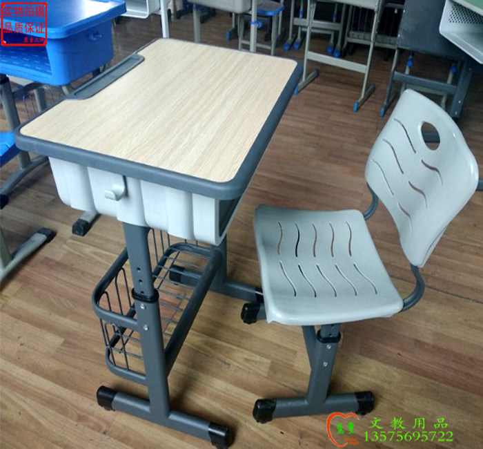 中小学生单人课桌儿童加厚培训班图片