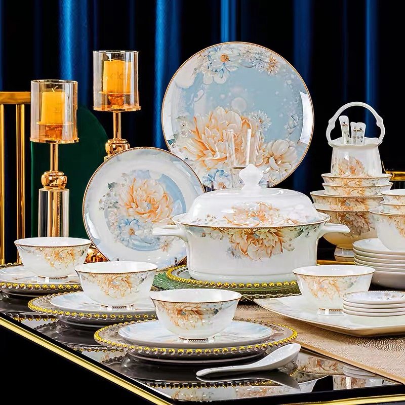 自由搭配釉下彩陶瓷饭碗面碗2025新款碗碟套装家用高级感骨瓷餐具,餐饮具,碗,淘宝优惠券,粉丝福利购,淘宝优惠卷