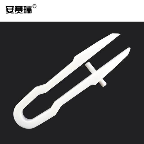安赛瑞聚四氟乙烯镊子实验室耐高温摇瓶四氟镊子卜付型150mmDZ600
