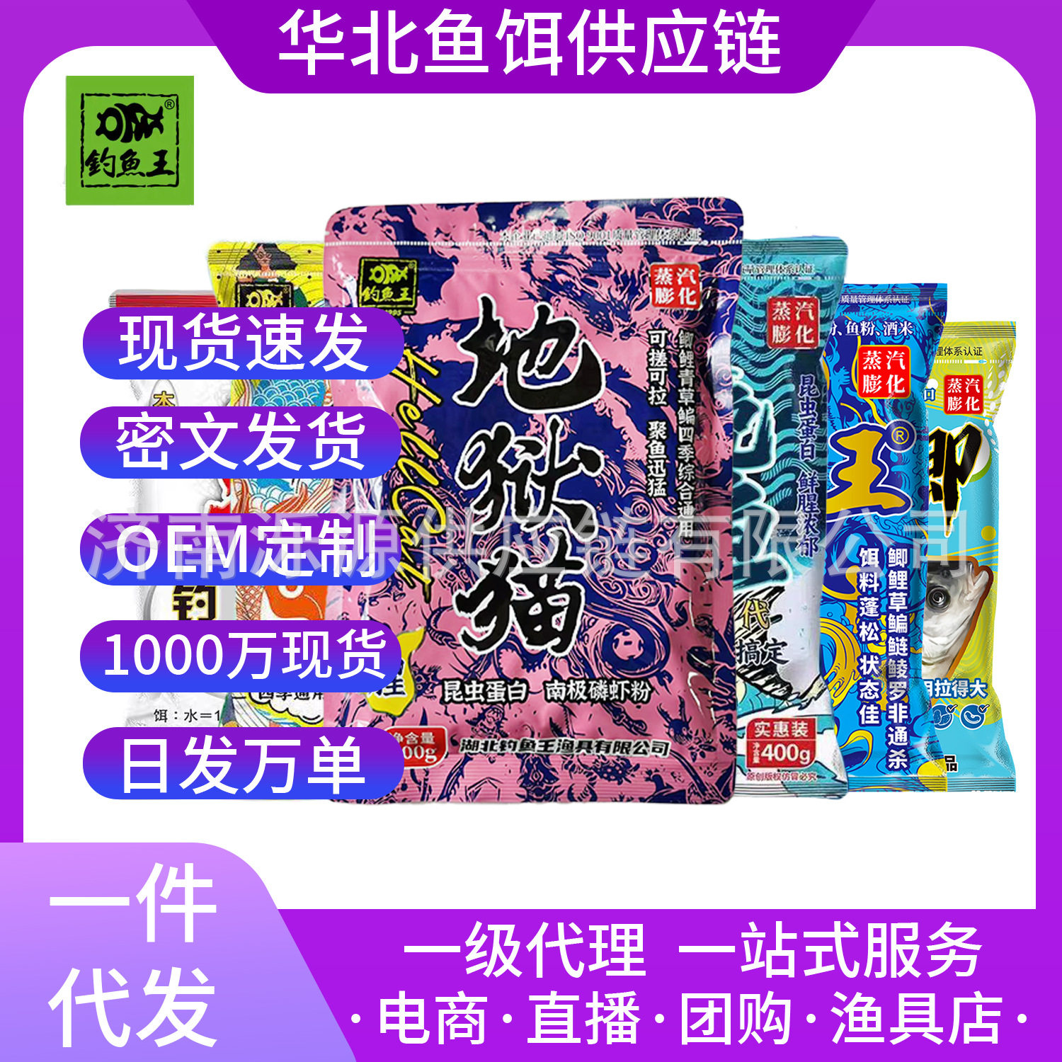 抖音爆款正品钓鱼王地狱猫赤尾青本味果奶香麝香大鲫腥香酒米散炮