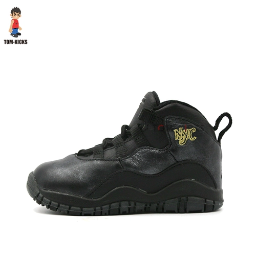 [Том] Nike Air Jordan 10 Black Gold New York New York детская обувь 310808-012