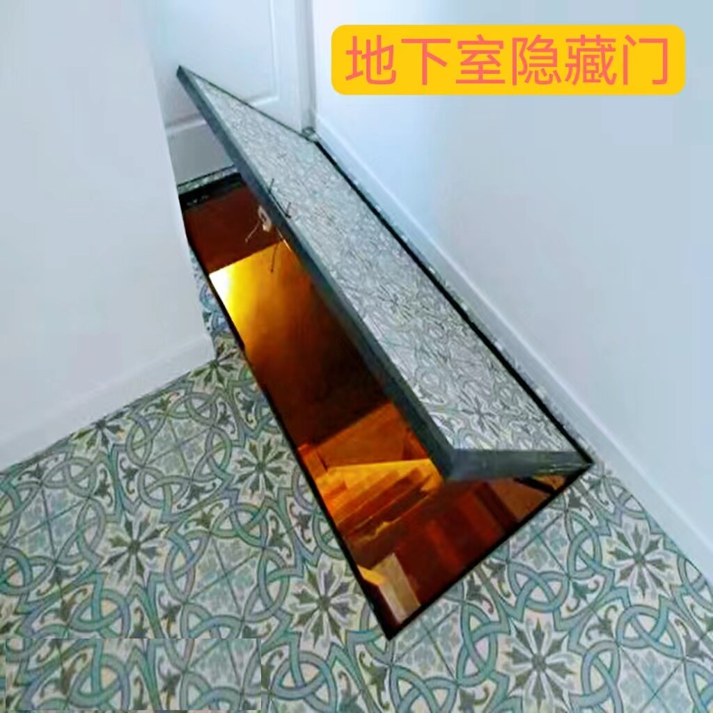 定制阁楼网红门地下室隐藏门平板门密室密室门盖板门楼梯门农村