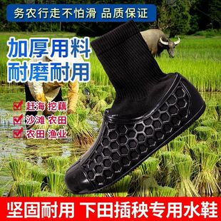 防虫蚁赶海防护沙滩鞋 大孔插秧鞋 加厚底透气农田袜子种田栽秧泥鞋