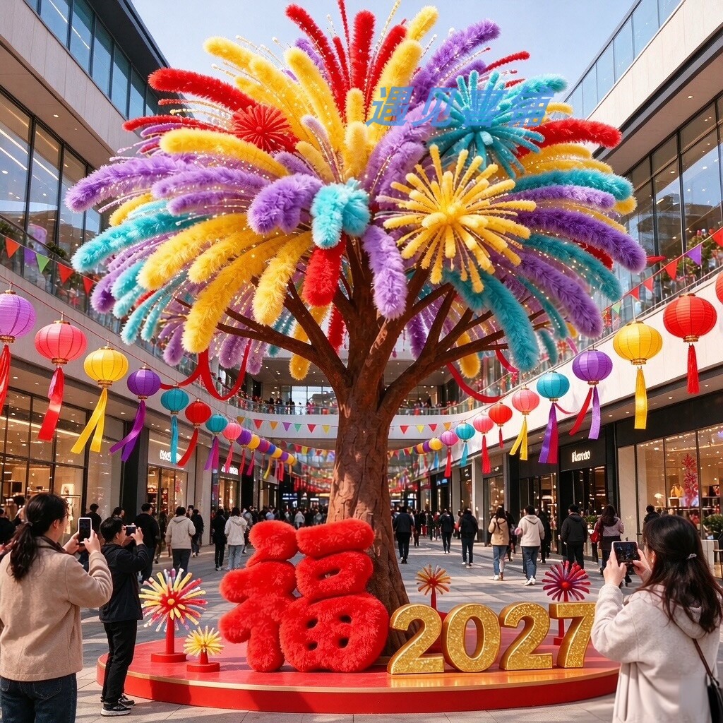 景区商场中庭商业广场网红美陈树