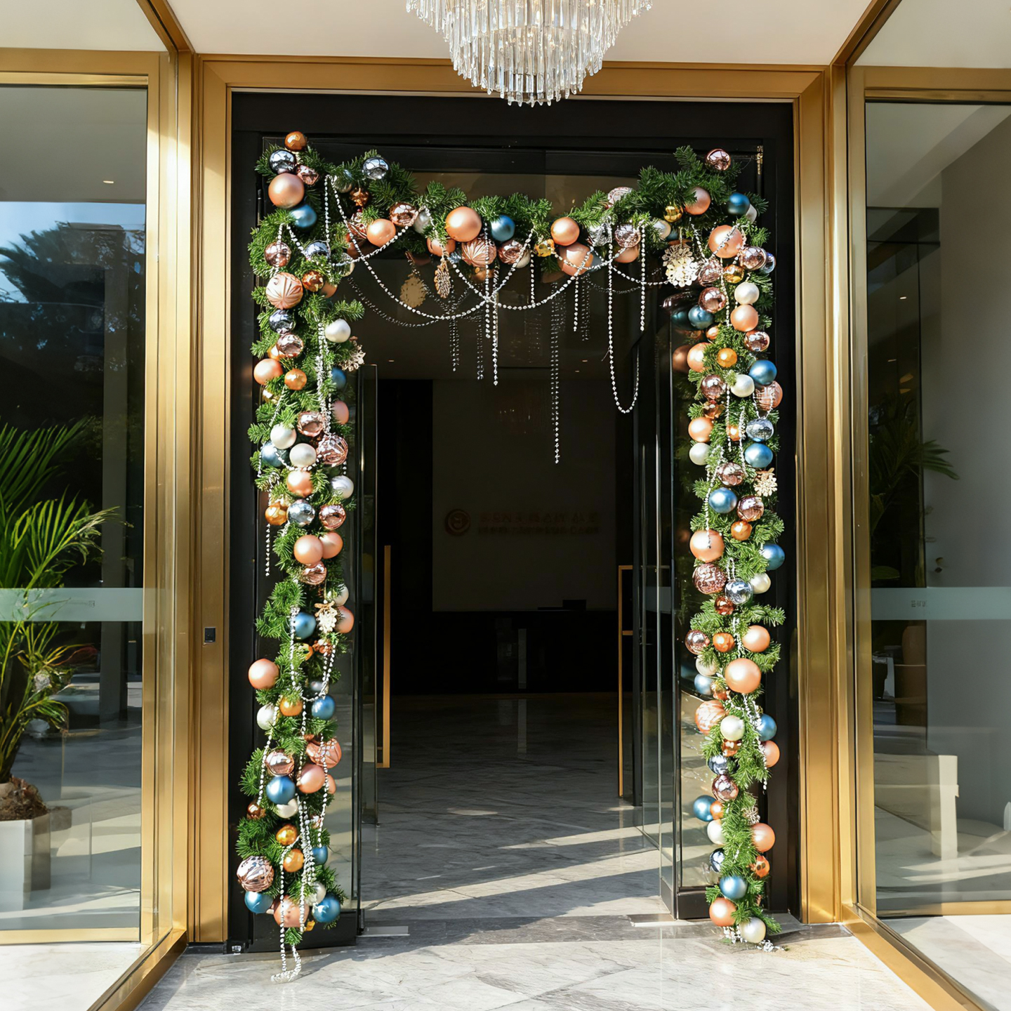 门头装饰品藤条挂件毛条商场