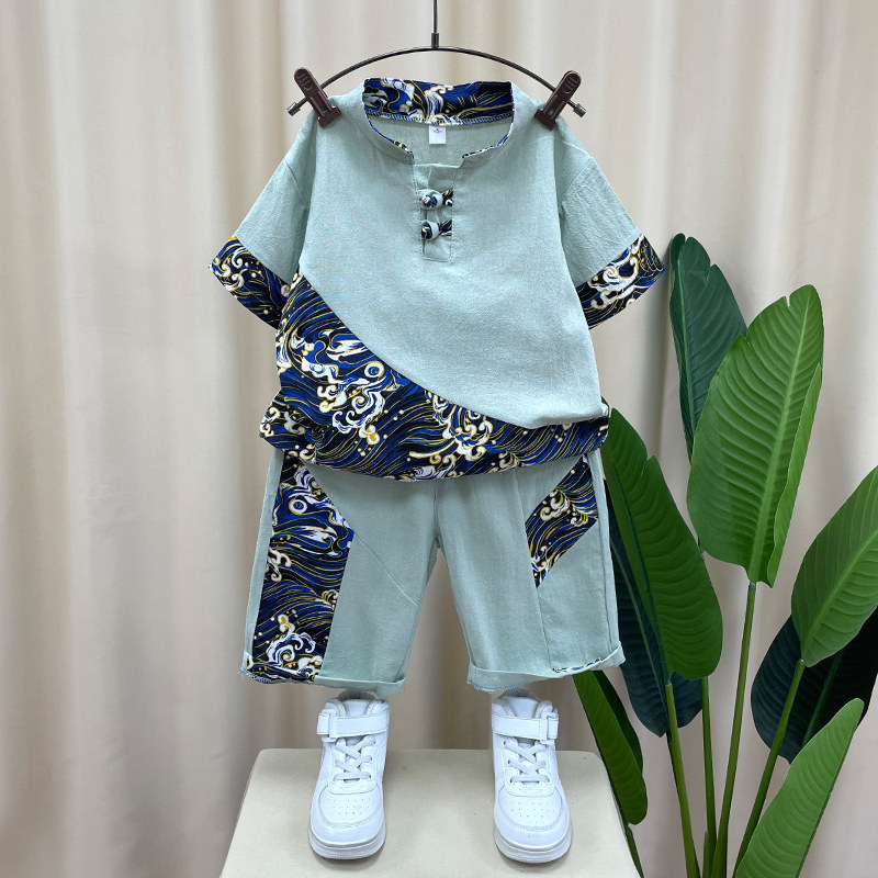 男童夏季套装汉服男童夏装古风周岁礼服中国风儿童演出服薄款唐装,童装/婴儿装/亲子装,汉服,淘宝优惠券,粉丝福利购,淘宝优惠卷