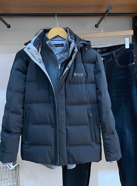 保罗彼得 专柜正品男士羽绒服 可拆帽子 商务休闲 百搭DMDD75800