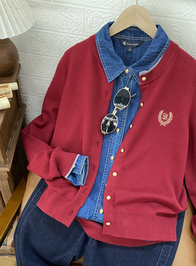 保罗彼得专柜正品女士翻领长袖牛仔衬衫舒适简约时尚CYECC00350