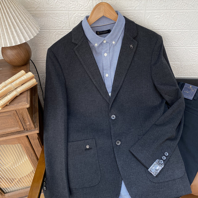 保罗彼得专柜正品男士西服外套2025秋季新款单西简约FCECX00020