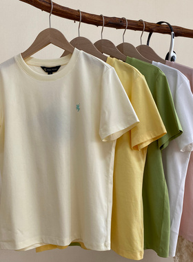 保罗彼得专柜正品女士圆领短袖T恤经典纯色一款多色BWFBT00481