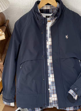 保罗彼得 专柜正品秋新款REEC83240男士连帽夹克防风休闲外套工装