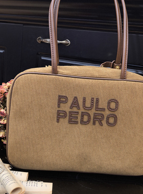 保罗彼得专柜正品女士百搭撞色帆布公文包手提大方包ZZECS00040