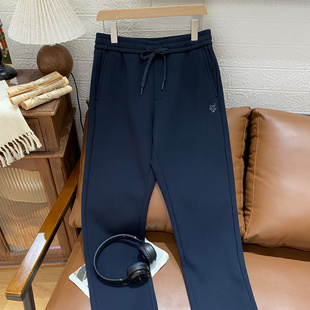 男士松紧腰休闲裤新款散口卫裤加绒保罗彼得专柜同款ZFEDK00240