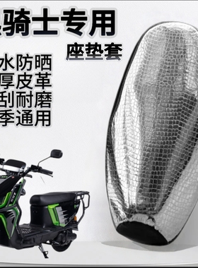 黑骑士B2/B3/B5/E10黑武士T360电动车坐垫套防水防晒加厚减震耐磨