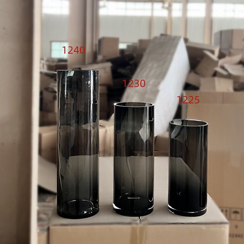 批发轻奢玻璃花瓶现代简约摆件
