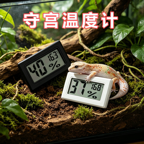 睫角专用嵌入式温湿度计爬宠数显温湿表数显饲养箱造景装饰守宫