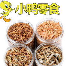 宠物小黄鸭子柯尔鸭专用零食喂鸡鸭幼鸭粮增肥粮食面包虫小鱼干虾