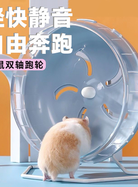 仓鼠跑轮超静音带支架可悬挂金丝熊运动解闷玩具大号滚轮仓鼠用品