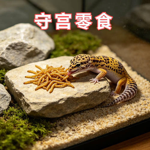守宫专用虾干食物鱼干面包虫干食用爬宠粮食冻干宠物零食营养