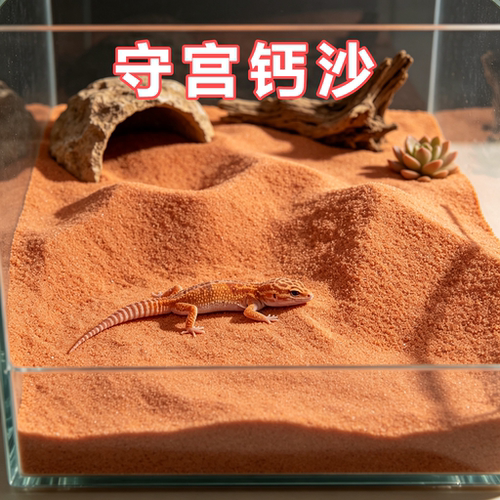 守宫专用钙沙爬虫垫材底砂爬宠蜥蜴鬃狮蜥沙漠宠物饲养箱沙子造景