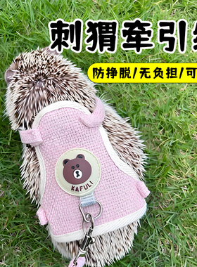 刺猬牵引绳背心式外出专用小号可伸缩调节外带非洲迷你刺猬用品