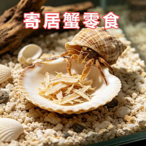 寄居蟹专用虾干食物鱼干面包虫干食用爬宠粮食冻干宠物零食营养