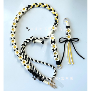 原创权志龙GD演唱会手工编织应援棒手灯gd小雏菊手机挂绳diy斜跨