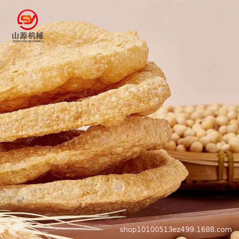 脆皮豆腐干油炸机 脆皮豆腐油炸设备 全自动千张豆腐皮油炸线