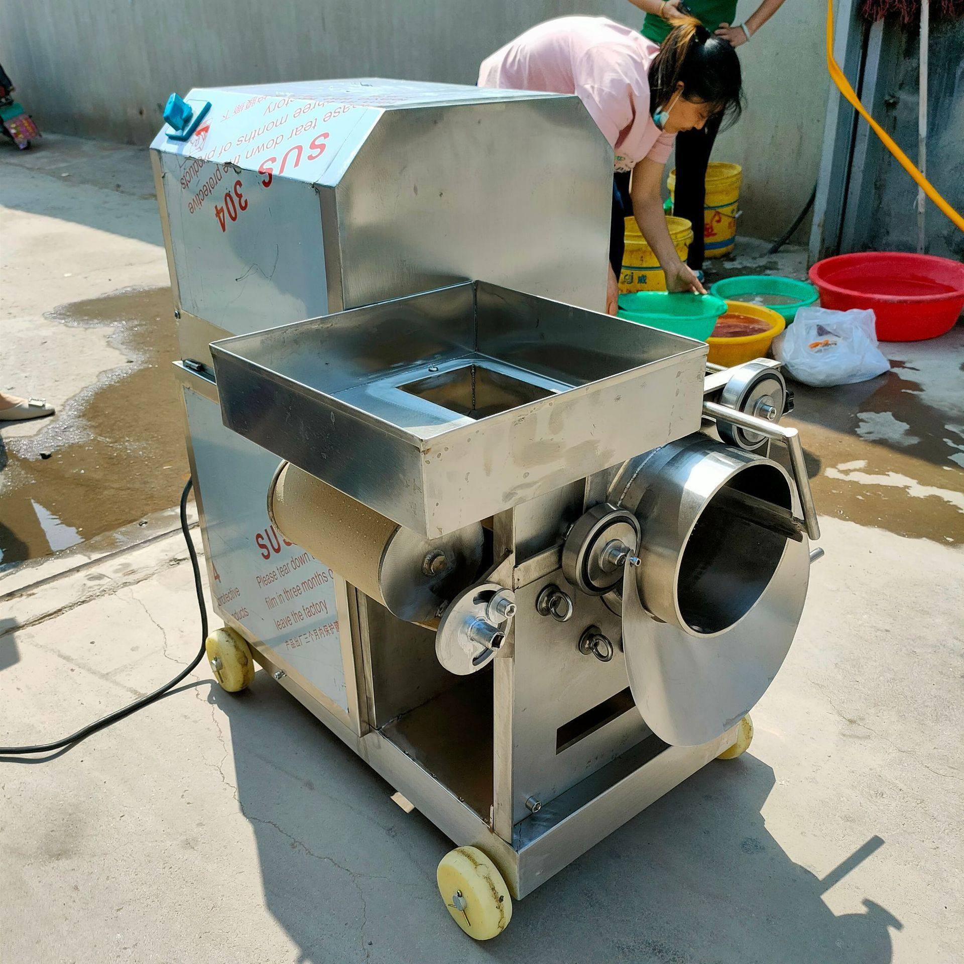 鱼肉分离机去骨机  鱼肉采集机  鳕鱼刀鱼骨肉分离鱼糜采取机,清洗/食品/商业设备,果蔬加工设备,淘宝优惠券,粉丝福利购,淘宝优惠卷