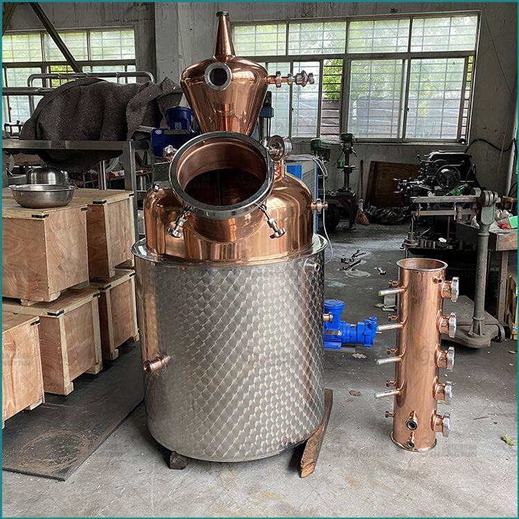 厂家供应紫铜蒸馏设备 蒸馏器威士忌果酒伏特加白兰地蒸馏设备