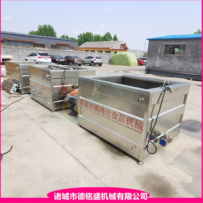 烧鸡烤鸭蒸汽煮锅 扒鸡油炸流水线 卤味凤爪卤煮油炸锅