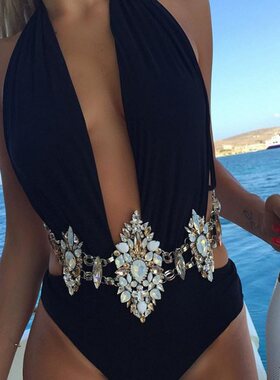 Necklace jewelry necklace bikini sexy low waist body chain