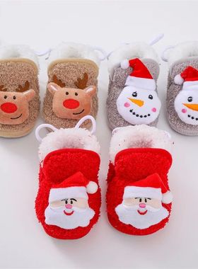 Christmas Baby Socks Boys Girls Autumn Winter Anti Slip Sock