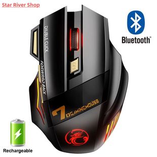 Wireless Gaming Mouse Gamer Com Bluetooth Rechargeable