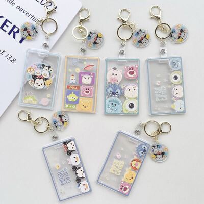 key Mouse Keychain School Bag Charm Toy Story Id Card Holder
