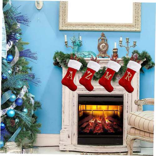 Large Christmas stocking Christmas decoration gift bag圣诞袜