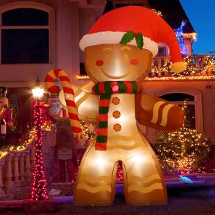 Christmas Inflatables 2.2m Gingerbread Man with Built-in LED