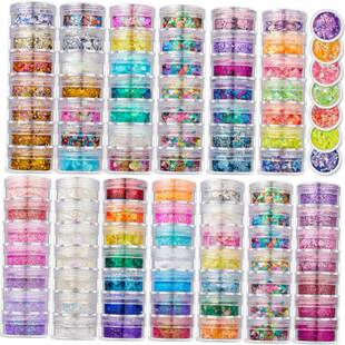 7Colors/Set Shinning Glitter Sequ Gel For Party Christmas DI