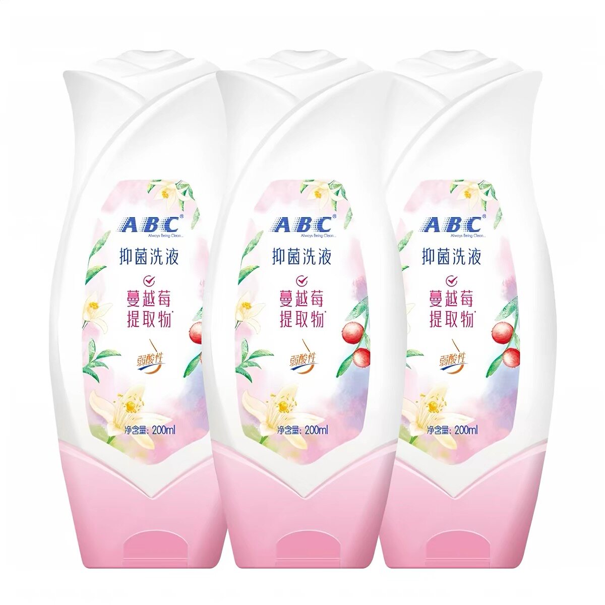 ABC私处洗液私密处清洁女性男士净味抑菌去异味清洗卫生200ml正品