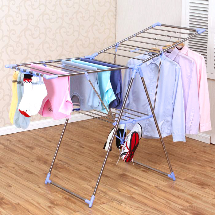 不锈钢晒衣架折叠毛巾架收纳晾晒阳台晾衣落地蝶形翼型室外晒被架在类目 收纳整理, 衣物洗/晒/护理用具, 置地/升降晾晒衣架中 - 来自Buy2taobao.com提供专业的淘宝代购服务