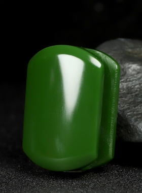 和田玉碧玉皮带扣双层白玉腰带扣