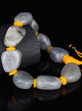 籽料原石修饰手串男女款青花玉