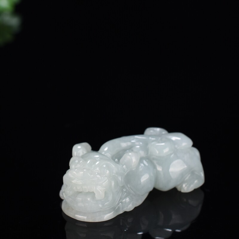 缅甸翡翠貔貅吊坠挂件男女款情侣款项坠如意貔貅招财转运