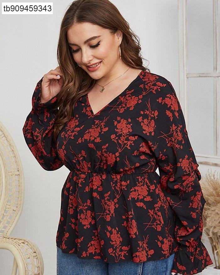 胖mm大码衬衫fat women plussize vneck shirt shirts spring top在类目 女装/女士精品, 大码女装中 - 来自Buy2taobao.com提供专业的淘宝代购服务