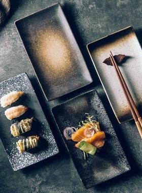Japanese ceramic plates sushi dish tableware tray cutlery