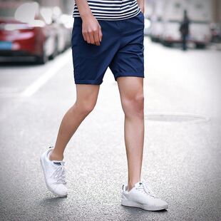 shorts casual short Men 休闲短裤 beach pants男纯色修身 summer
