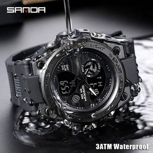 SANDA 739 Sports Men's Watches Top Brand Luxury Military