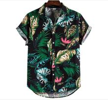 summer shirts for men man tshirts shirt new 夏威夷衬衫男大码