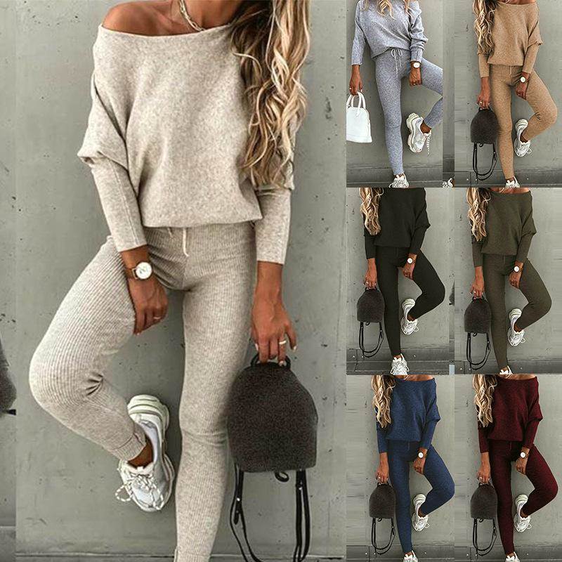 Autumn cross-border trousers sport two-piece set