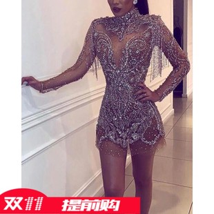 2020 Autumn/Winter women's sequined dress party evening dres